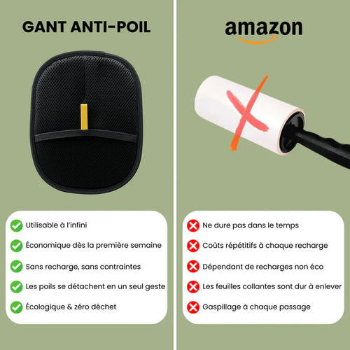 Gant Anti-Poils Réutilisable & Écologique ♻️