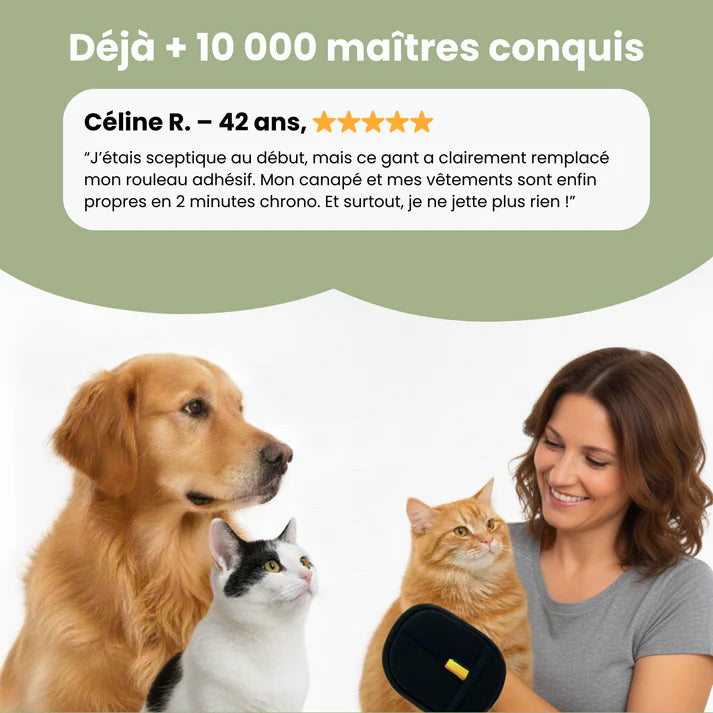 Gant Anti-Poils Réutilisable & Écologique ♻️